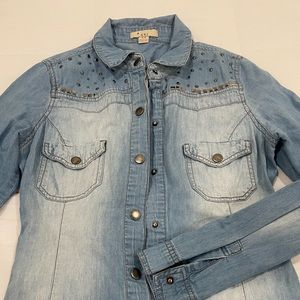 Denim button up shirt